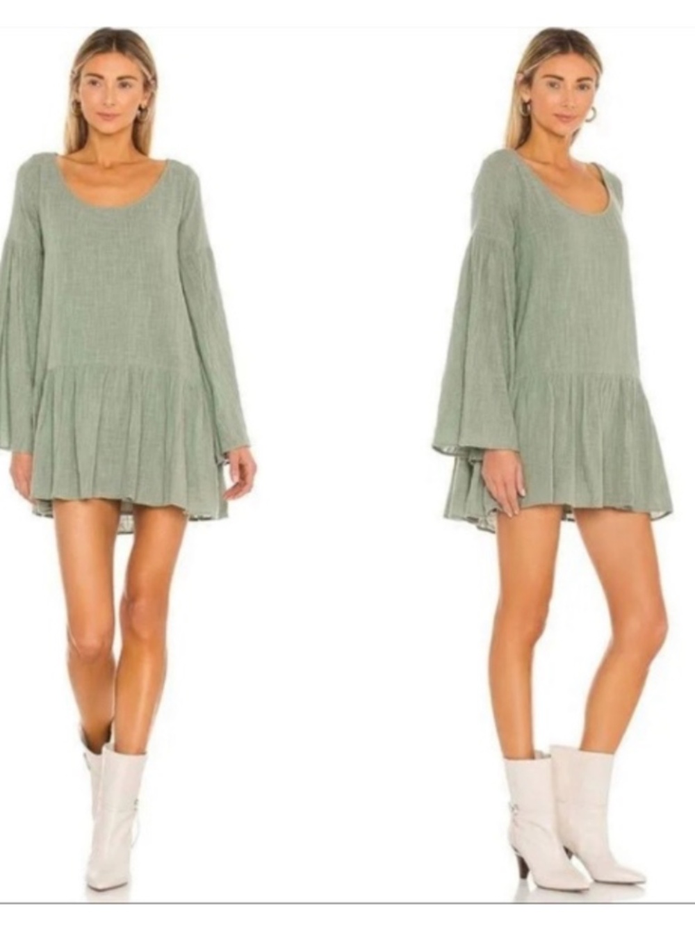 Free People Kyleigh Mini Dress in Clay Size Small